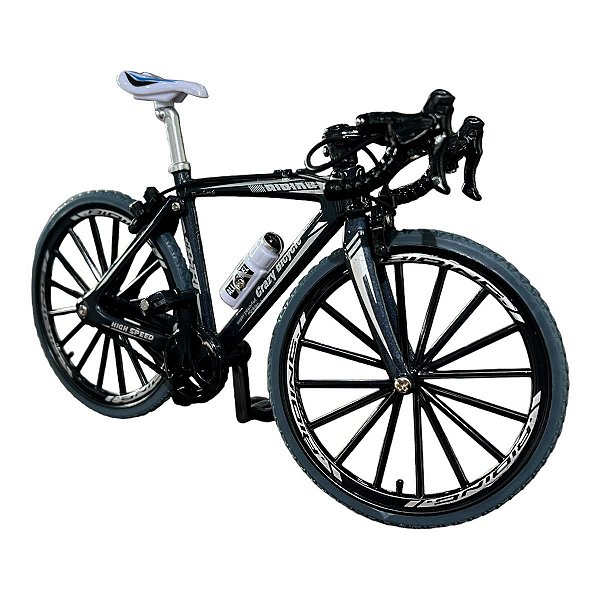 Miniatura Bicicleta Bike Sport Cinza Metal 1:8