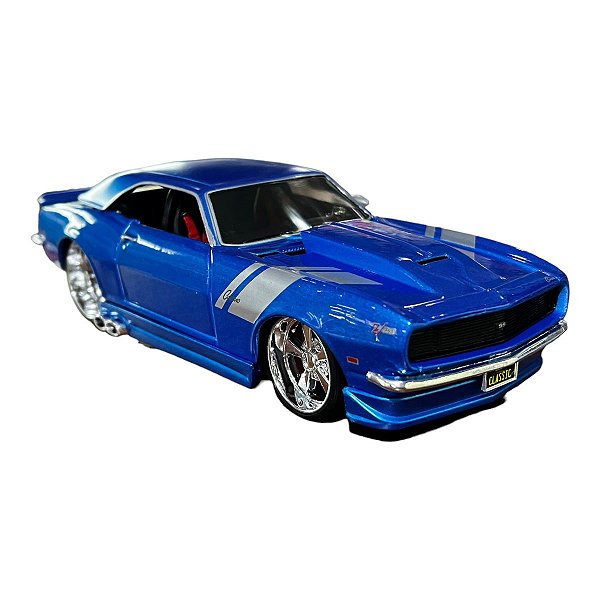 Miniatura Chevrolet Camaro SS Z28 1968 Azul Maisto 1:24