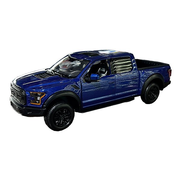 Miniatura Ford F150 Raptor Azul Motormax Metal 1:24
