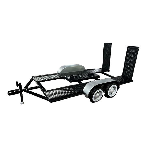 Miniatura Reboque 2 eixo Motormax Metal 1:24