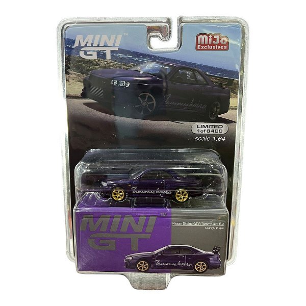 Miniatura Nissan GTR R34 Tommykaira Purple MiniGT 616 1:64