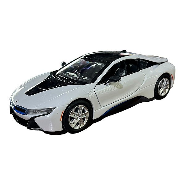 Miniatura BMW I8 Branco Metal 1:24