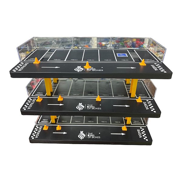 Expositor Estacionamento 1/64 The King of Boxes Hotwheels