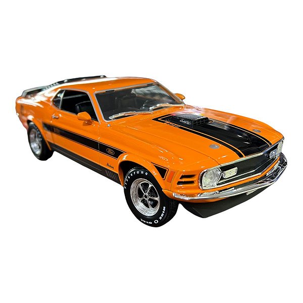 Miniatura Ford Mustang Mach 1 1970 Laranja Maisto 1:18