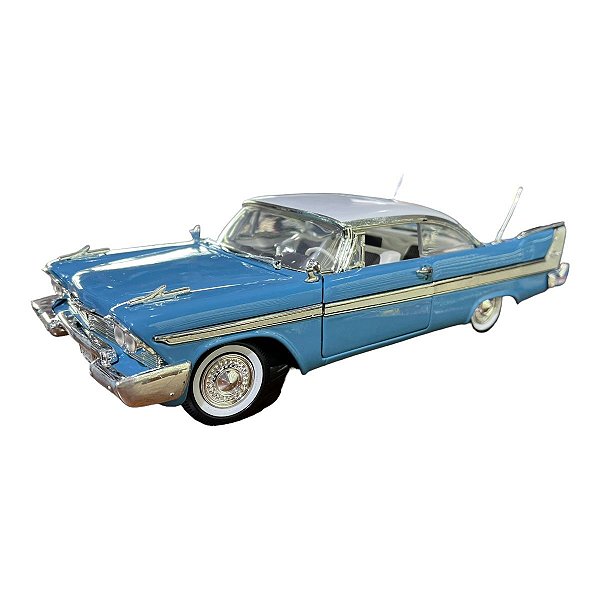 Miniatura Plymouth Fury 1958 Azul Motormax 1:18