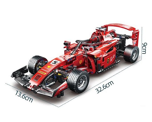 Miniatura de montar 455 peças Ferrari F1 Fórmula 1 1:18