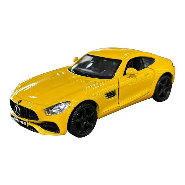 Miniatura Mercedes Benz AMG GTS Amarelo RMZ 1:32