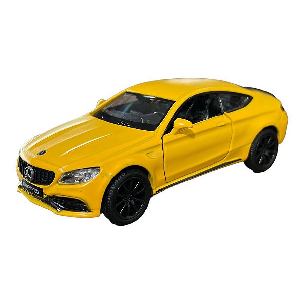 Miniatura Mercedes Benz AMG C63 Amarelo RMZ 1:32