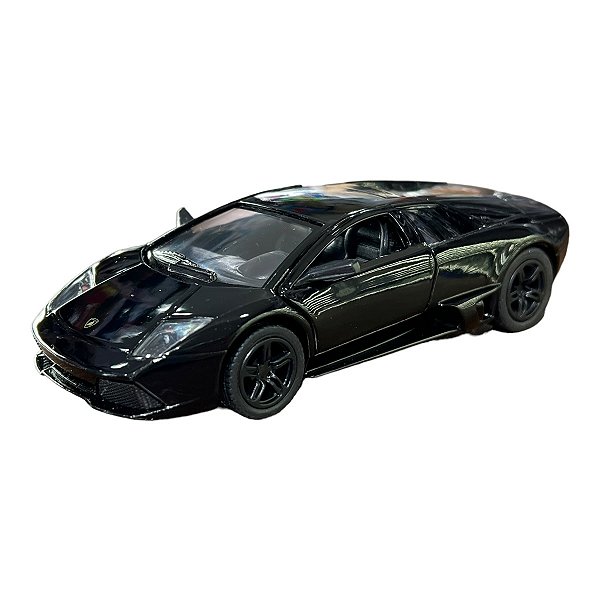 Miniatura Lamborghini Murcielago LP640 Preto Metal 1:36