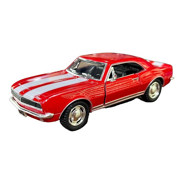 Miniatura Chevrolet Camaro Z28 1967 Vermelho Metal 1:37