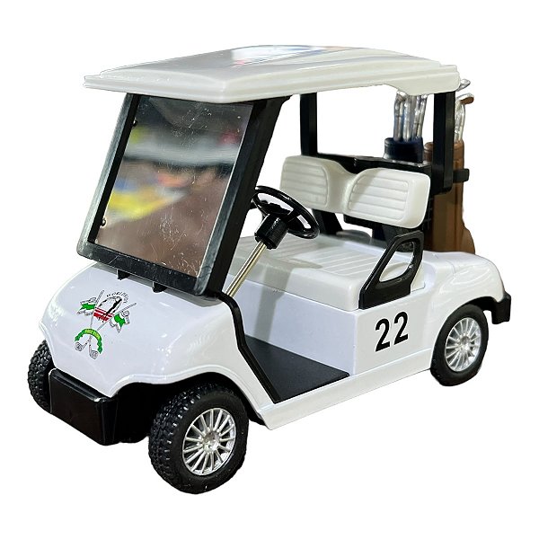 Miniatura Kart Carrinho Golf Branco 1:28