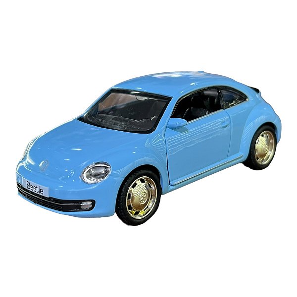 Miniatura Volkswagen New Beetle Fusca Azul RMZ 1:32