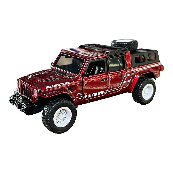 Miniatura Jeep Gladiator Vermelho Pink Slips Jada 1:32