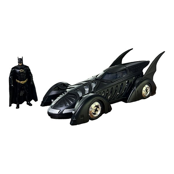 Miniatura Batmóvel Batman Forever com Boneco Jada 1:24