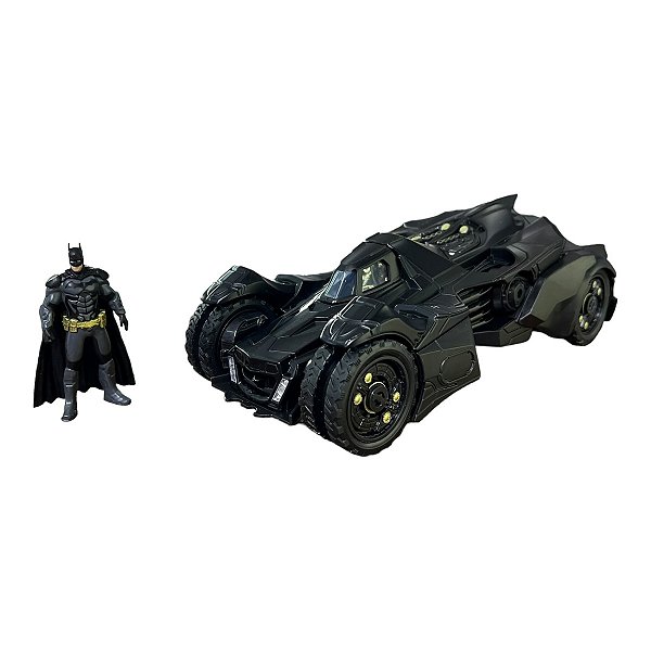 Miniatura Batmóvel Batman Arkham Knight c/ Boneco Jada 1:24