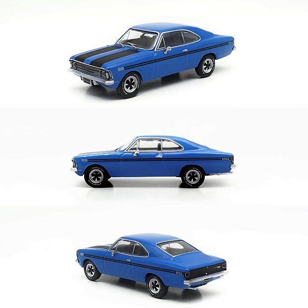 Miniatura Chevrolet Opala Coupe SS 74 Series 3 Azul 1:64