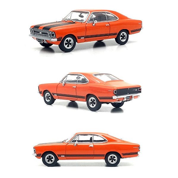 Miniatura Chevrolet Opala Coupe SS 72 Series 3 Laranja 1:64