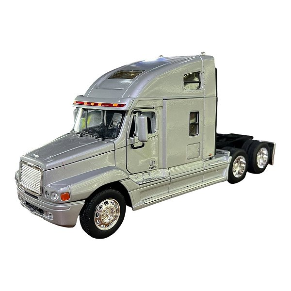 Miniatura Caminhão Freightliner Century Prata Metal 1:32