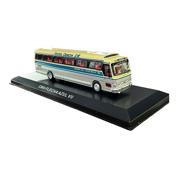 Miniatura Ônibus Flecha Azul VII Viação Cometa 1:72