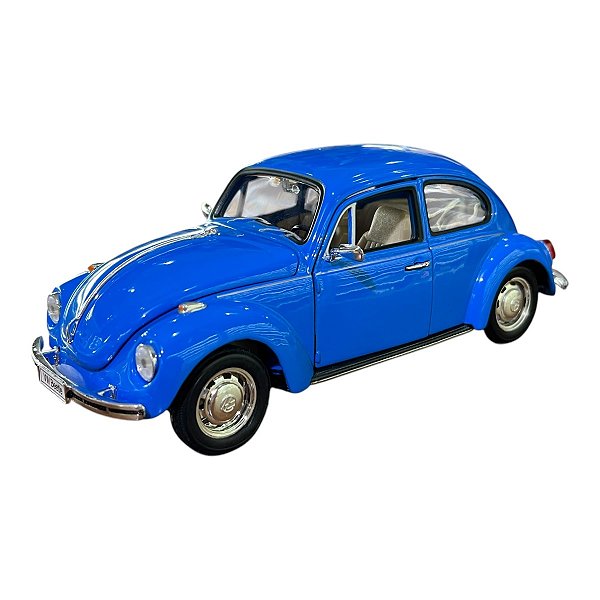 Miniatura Volkswagen Fusca Azul Metal 1:24