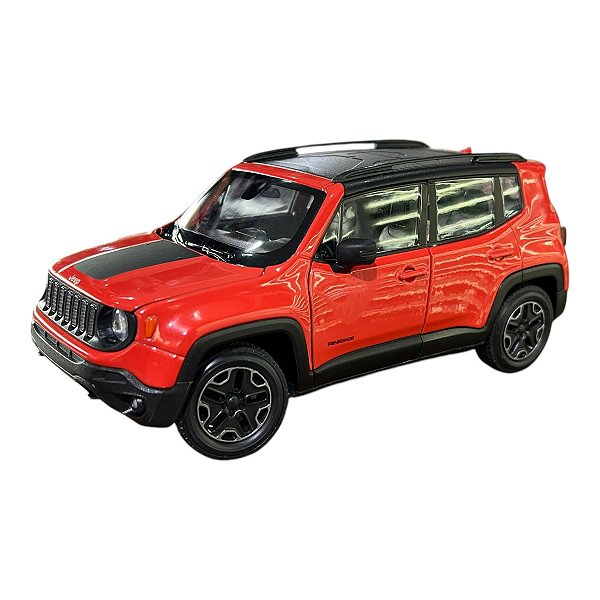 Miniatura Jeep Renegade Laranja Metal 1:24