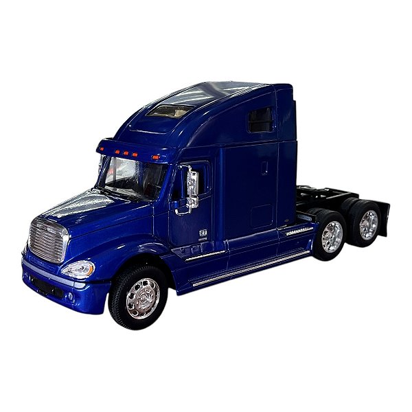 Miniatura Caminhão Freightliner Columbia Azul Metal 1:32