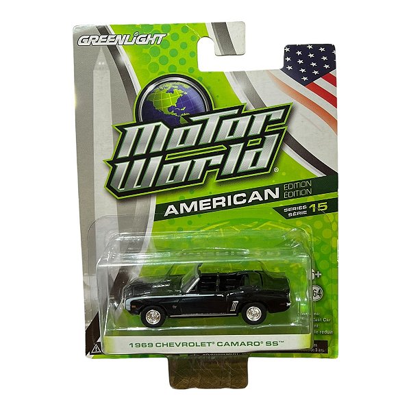 Miniatura Chevrolet Camaro SS 1969 Greenlight 1:64