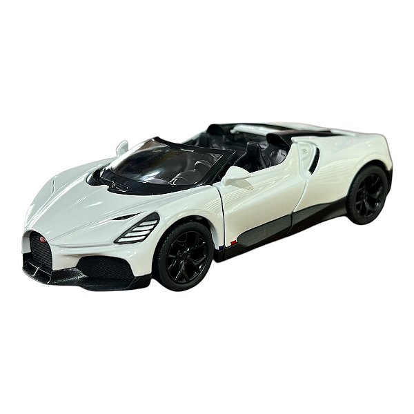 Miniatura Bugatti Mistral Branco Kinsmart 1:36