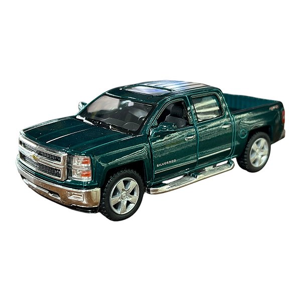 Miniatura Chevrolet Silverado Verde Kinsmart 1:46