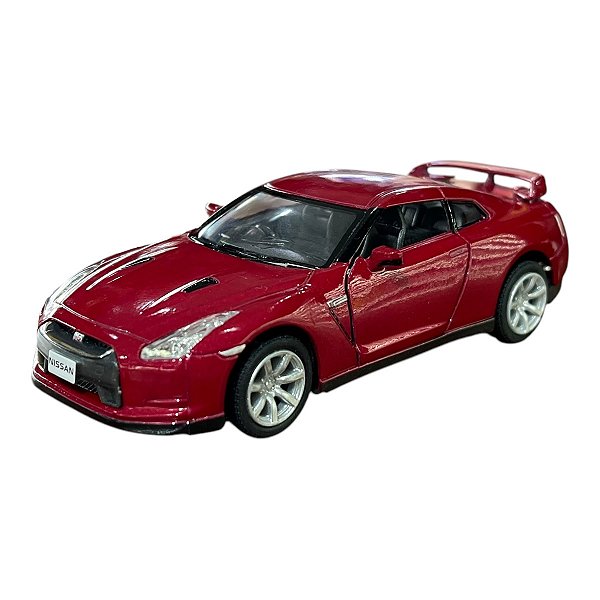 Miniatura Nissan GTR R35 Bordô Kinsmart 1:36