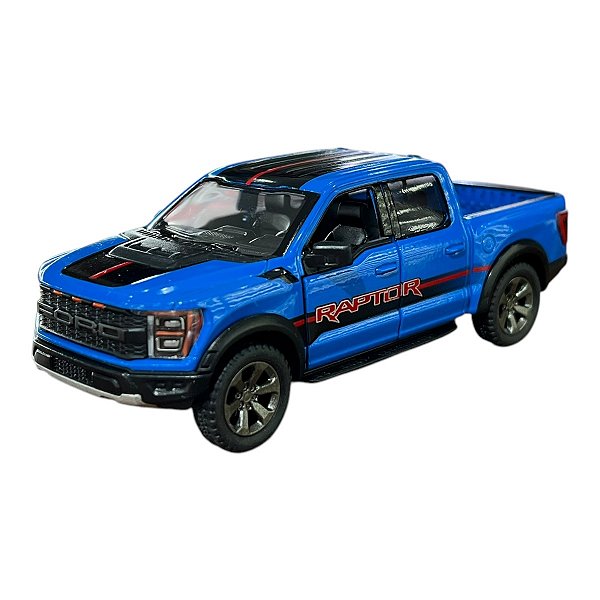 Miniatura Ford F150 Raptor Libery Azul Kinsmart 1:46