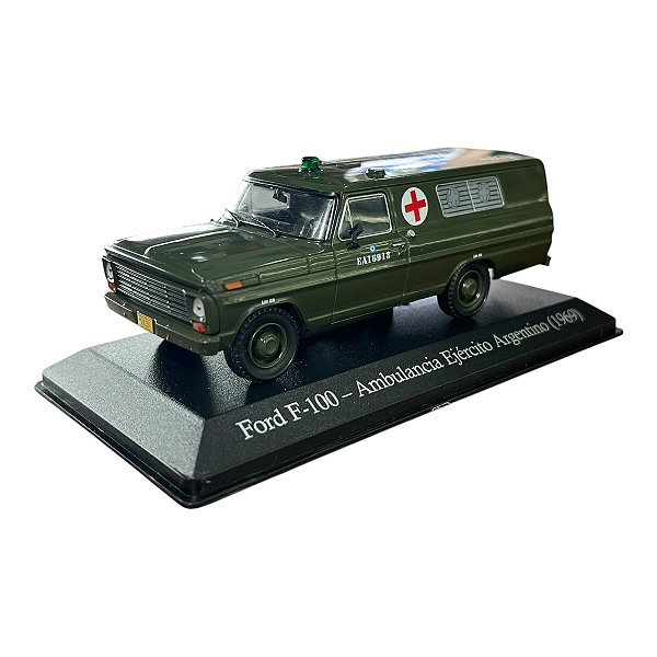 Miniatura Ford F100 Ambulância Argentina Metal 1:43