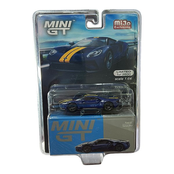 Miniatura MiniGT Ford GT Azul #614 1:64