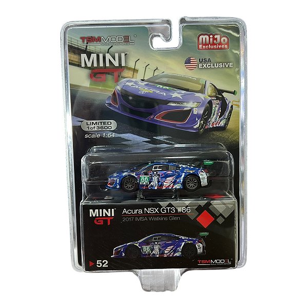 Miniatura MiniGT Acura NSX GT3 #52 1:64