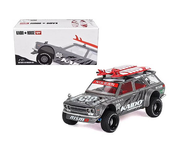 Miniatura MiniGT Kaido House Datsun 510 Wagon 4×4 #121 1:64