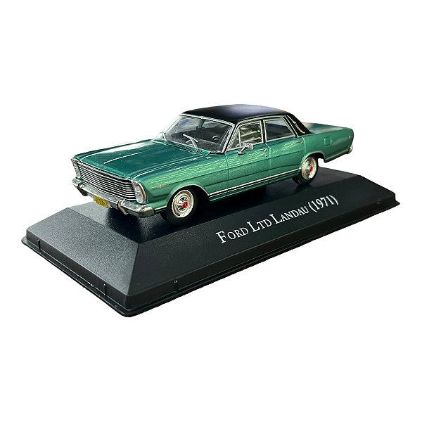 Miniatura Ford Landau 1971 Verde - Edição 10 1:43