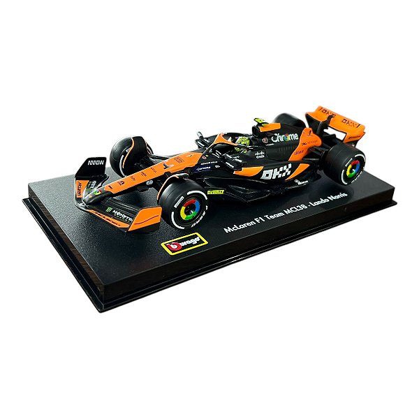 Miniatura Fórmula 1 F1 McLaren MCL38 Miami 2024 #4 1:43