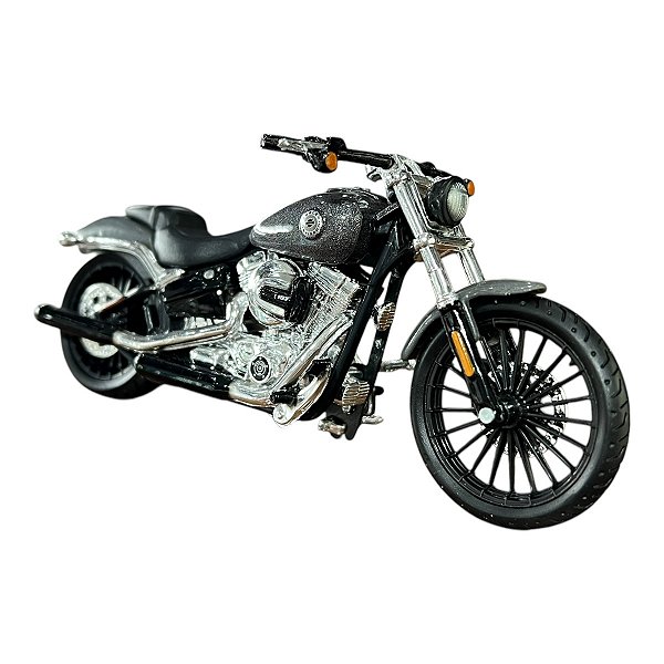 Miniatura Moto Harley Davidson Breakout Cinza Maisto 1:18