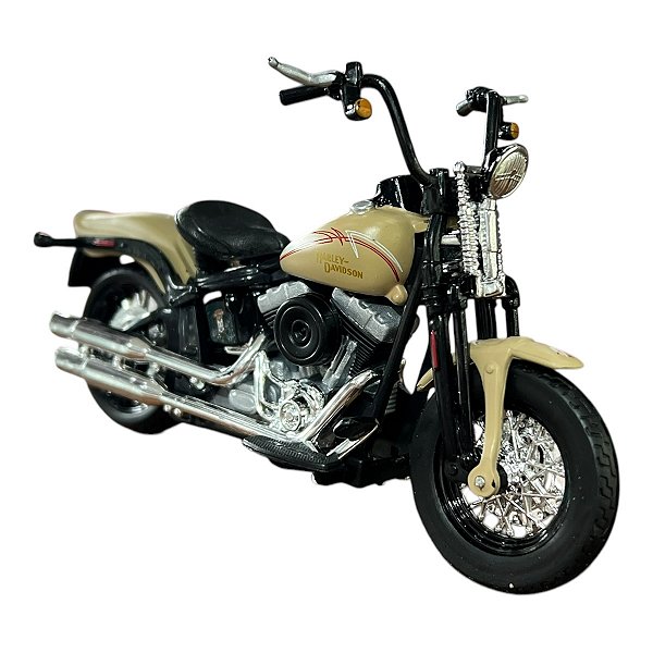 Miniatura Moto Harley Davidson FLSTSB Cros Bones Maisto 1:18