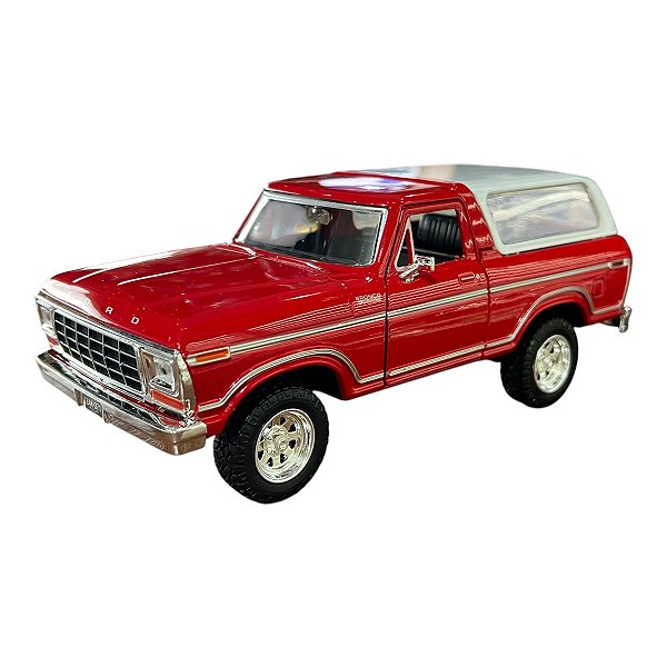 Miniatura Ford Bronco 1978 Vermelho Motormax 1:24
