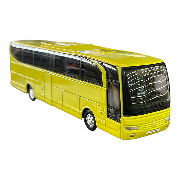 Miniatura Ônibus Travego Amarelo Welly 1:64