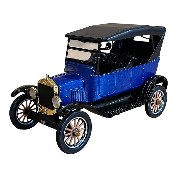 Miniatura Ford Model T 1925 4 Portas Com Capota 1:24