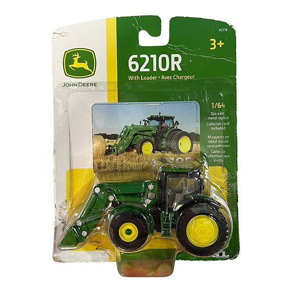 Miniatura John Deere Trator 6210R 1:64