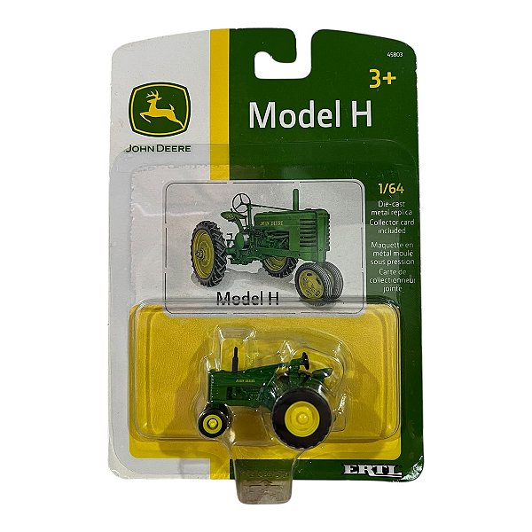 Miniatura John Deere Trator Model H 1:64