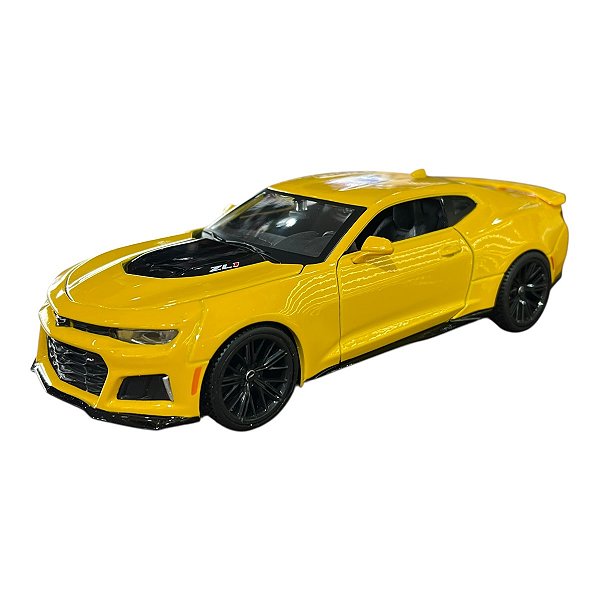 Miniatura Chevrolet Camaro ZL1 Amarelo Maisto 1:24