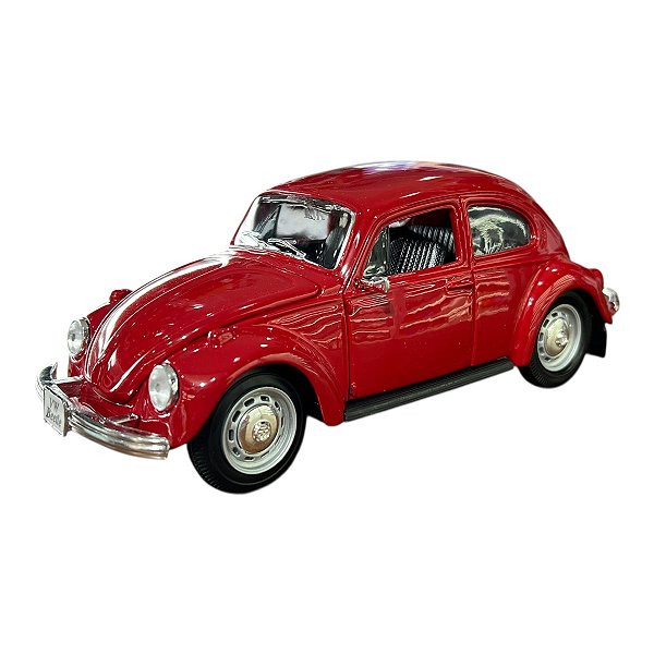 Miniatura Volkswagen Fusca Vermelho Maisto 1:24