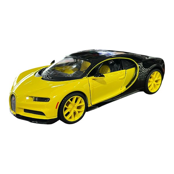 Miniatura Bugatti Chiron Amarelo Maisto 1:24