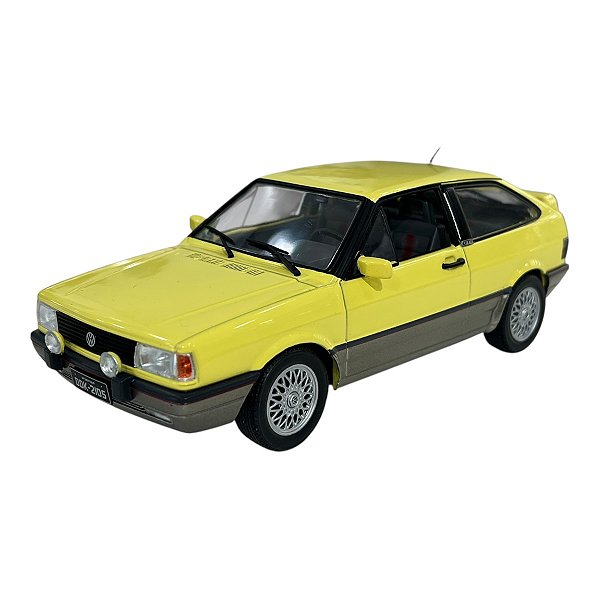 Miniatura Volkswagen Gol GTI 1993 Amarelo Metal 1:24