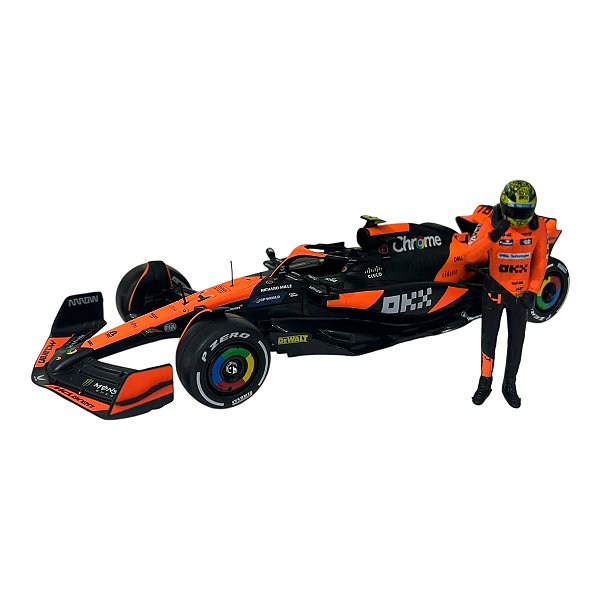 Miniatura Fórmula 1 F1 McLaren MCL38 Lando Norris 4 1:24