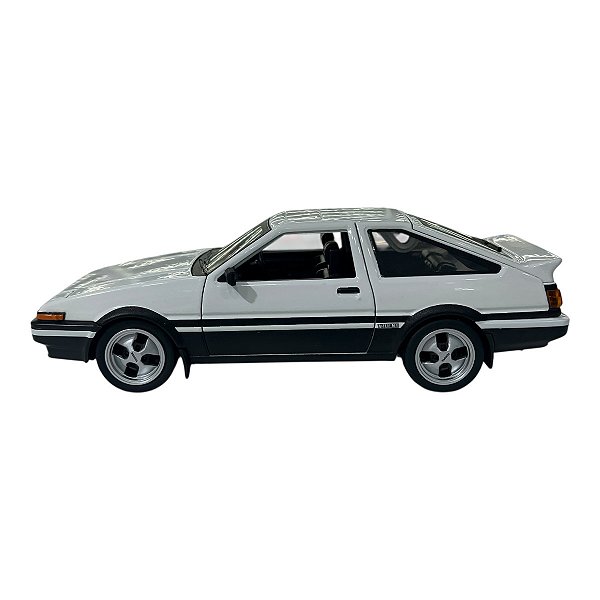 Miniatura Toyota Trueno AE86 Branco Maisto Metal 1:24
